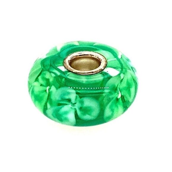 Trollbeads Green Flower Bead - Picture 1 of 3